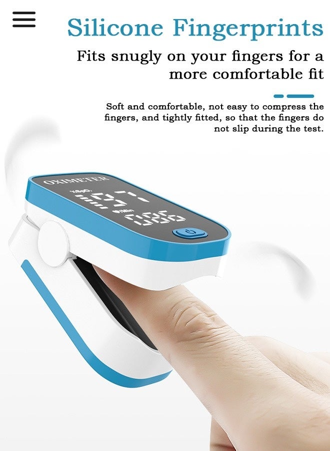 Finger Clip Oximeter Portable LED Screen Heart Rate Monitor for Sports Enthusiasts Medical Blood Oxygen Saturation Detection - Image 1